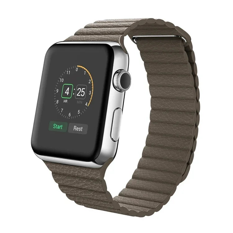Armband aus PU-Leder mit Magnetverschluss für Apple Watch 42 mm