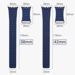 Armband aus PU-Leder mit Magnetverschluss für Apple Watch 42 mm
