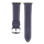 Für Apple Watch Series 10 42 mm / 9 &amp; 8 &amp; 7 41 mm / SE 3 &amp; SE 2 &amp; 6 &amp; SE 5 &amp; 4 40 mm / 3 &amp; 2 &amp; 1 38 mm: Schlichtes, modisches Armband aus echtem Leder im Cowboy-Stil, 38 mm