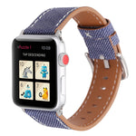 Für Apple Watch Series 10 42 mm / 9 &amp; 8 &amp; 7 41 mm / SE 3 &amp; SE 2 &amp; 6 &amp; SE 5 &amp; 4 40 mm / 3 &amp; 2 &amp; 1 38 mm: Schlichtes, modisches Armband aus echtem Leder im Cowboy-Stil, 38 mm