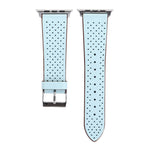 Für Apple Watch Ultra 49 mm &amp; Watch Ultra 2 49 mm / Series 10 46 mm / 9 &amp; 8 &amp; 7 45 mm / SE 3 &amp; SE 2 &amp; 6 &amp; SE 5 &amp; 4 44 mm / 3 &amp; 2 &amp; 1 42 mm: Schlichtes, modisches Echtlederarmband mit Lochmuster, 42 mm