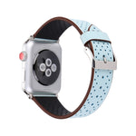 Für Apple Watch Ultra 49 mm &amp; Watch Ultra 2 49 mm / Series 10 46 mm / 9 &amp; 8 &amp; 7 45 mm / SE 3 &amp; SE 2 &amp; 6 &amp; SE 5 &amp; 4 44 mm / 3 &amp; 2 &amp; 1 42 mm: Schlichtes, modisches Echtlederarmband mit Lochmuster, 42 mm