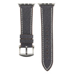 Für Apple Watch Ultra 49 mm &amp; Watch Ultra 2 49 mm / Series 10 46 mm / 9 &amp; 8 &amp; 7 45 mm / SE 3 &amp; SE 2 &amp; 6 &amp; SE 5 &amp; 4 44 mm / 3 &amp; 2 &amp; 1 42 mm: Schlichtes, modisches Armband aus echtem Leder im Cowboy-Stil, 42 mm