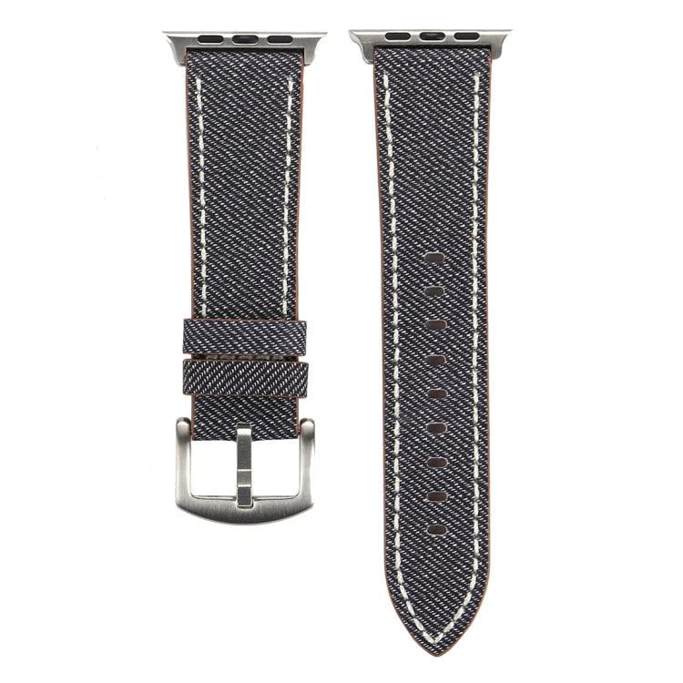 Für Apple Watch Ultra 49 mm &amp; Watch Ultra 2 49 mm / Series 10 46 mm / 9 &amp; 8 &amp; 7 45 mm / SE 3 &amp; SE 2 &amp; 6 &amp; SE 5 &amp; 4 44 mm / 3 &amp; 2 &amp; 1 42 mm: Schlichtes, modisches Armband aus echtem Leder im Cowboy-Stil, 42 mm