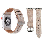 Für Apple Watch Ultra 49 mm &amp; Watch Ultra 2 49 mm / Series 10 46 mm / 9 &amp; 8 &amp; 7 45 mm / SE 3 &amp; SE 2 &amp; 6 &amp; SE 5 &amp; 4 44 mm / 3 &amp; 2 &amp; 1 42 mm: Schlichtes, modisches Armband aus echtem Leder im Cowboy-Stil, 42 mm