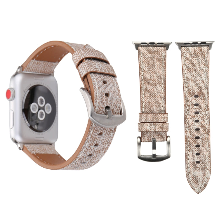 Für Apple Watch Ultra 49 mm &amp; Watch Ultra 2 49 mm / Series 10 46 mm / 9 &amp; 8 &amp; 7 45 mm / SE 3 &amp; SE 2 &amp; 6 &amp; SE 5 &amp; 4 44 mm / 3 &amp; 2 &amp; 1 42 mm: Schlichtes, modisches Armband aus echtem Leder im Cowboy-Stil, 42 mm