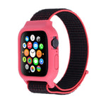 Nylon-Armband mit Klettverschluss für Apple Watch Ultra 49 mm &amp; Watch Ultra 2 49 mm / Series 10 46 mm / 9 &amp; 8 &amp; 7 45 mm / SE 3 &amp; SE 2 &amp; 6 &amp; SE &amp; 5 &amp; 4 44 mm / 3 &amp; 2 &amp; 1 42 mm