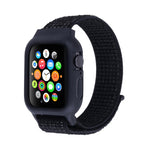 Nylon-Armband mit Klettverschluss für Apple Watch Ultra 49 mm &amp; Watch Ultra 2 49 mm / Series 10 46 mm / 9 &amp; 8 &amp; 7 45 mm / SE 3 &amp; SE 2 &amp; 6 &amp; SE &amp; 5 &amp; 4 44 mm / 3 &amp; 2 &amp; 1 42 mm