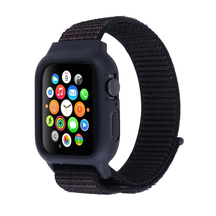 Nylon-Armband mit Klettverschluss für Apple Watch Ultra 49 mm &amp; Watch Ultra 2 49 mm / Series 10 46 mm / 9 &amp; 8 &amp; 7 45 mm / SE 3 &amp; SE 2 &amp; 6 &amp; SE &amp; 5 &amp; 4 44 mm / 3 &amp; 2 &amp; 1 42 mm