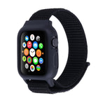 Nylon-Armband mit Klettverschluss für Apple Watch Ultra 49 mm &amp; Watch Ultra 2 49 mm / Series 10 46 mm / 9 &amp; 8 &amp; 7 45 mm / SE 3 &amp; SE 2 &amp; 6 &amp; SE &amp; 5 &amp; 4 44 mm / 3 &amp; 2 &amp; 1 42 mm