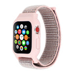 Nylon-Armband mit Klettverschluss für Apple Watch Ultra 49 mm &amp; Watch Ultra 2 49 mm / Series 10 46 mm / 9 &amp; 8 &amp; 7 45 mm / SE 3 &amp; SE 2 &amp; 6 &amp; SE &amp; 5 &amp; 4 44 mm / 3 &amp; 2 &amp; 1 42 mm