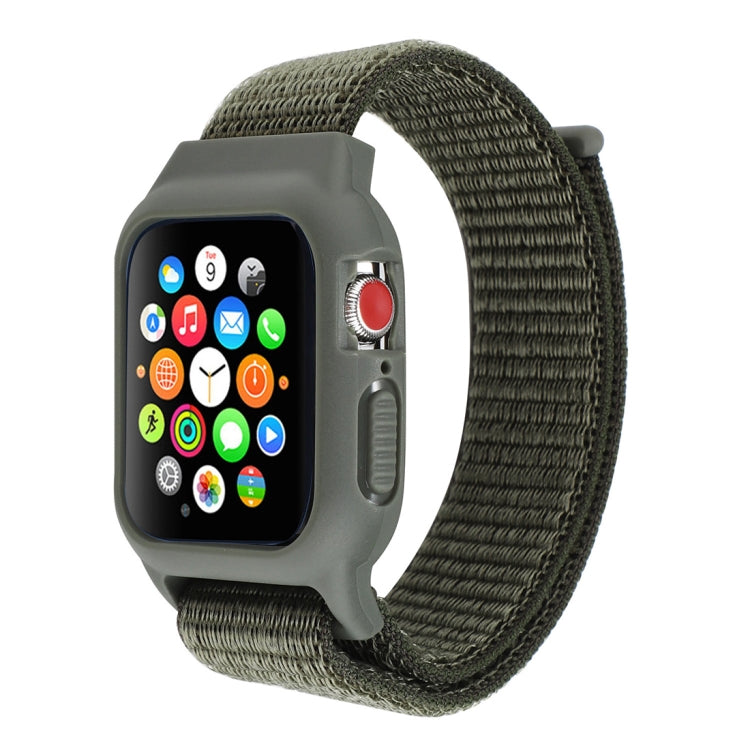 Nylon-Armband mit Klettverschluss für Apple Watch Ultra 49 mm &amp; Watch Ultra 2 49 mm / Series 10 46 mm / 9 &amp; 8 &amp; 7 45 mm / SE 3 &amp; SE 2 &amp; 6 &amp; SE &amp; 5 &amp; 4 44 mm / 3 &amp; 2 &amp; 1 42 mm