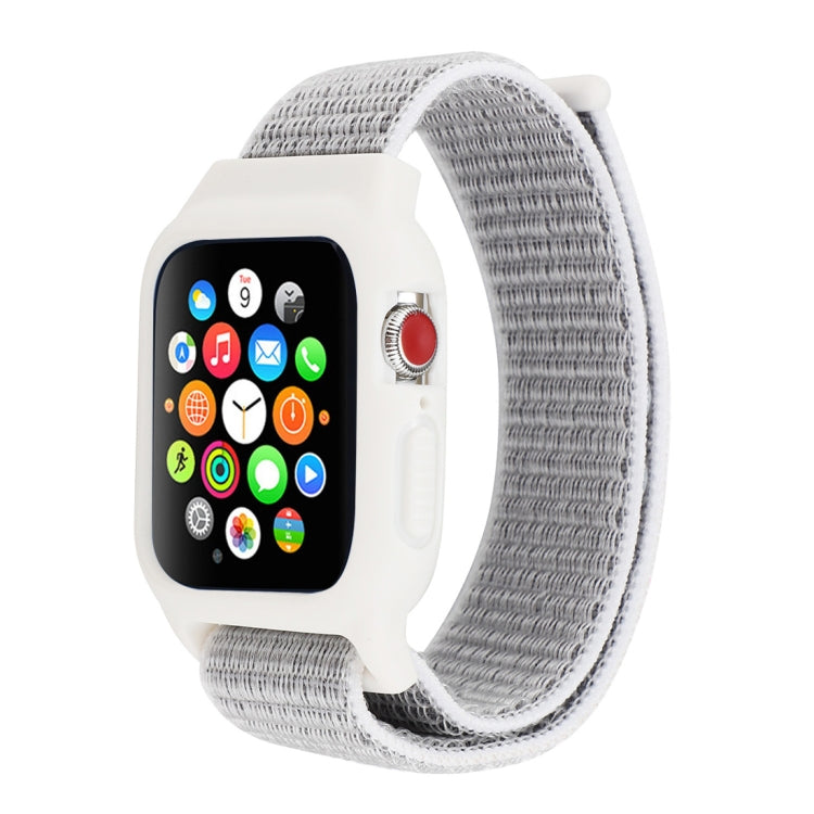 Nylon-Armband mit Klettverschluss für Apple Watch Ultra 49 mm &amp; Watch Ultra 2 49 mm / Series 10 46 mm / 9 &amp; 8 &amp; 7 45 mm / SE 3 &amp; SE 2 &amp; 6 &amp; SE &amp; 5 &amp; 4 44 mm / 3 &amp; 2 &amp; 1 42 mm