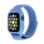 Nylon-Armband mit Klettverschluss für Apple Watch Ultra 49 mm &amp; Watch Ultra 2 49 mm / Series 10 46 mm / 9 &amp; 8 &amp; 7 45 mm / SE 3 &amp; SE 2 &amp; 6 &amp; SE &amp; 5 &amp; 4 44 mm / 3 &amp; 2 &amp; 1 42 mm