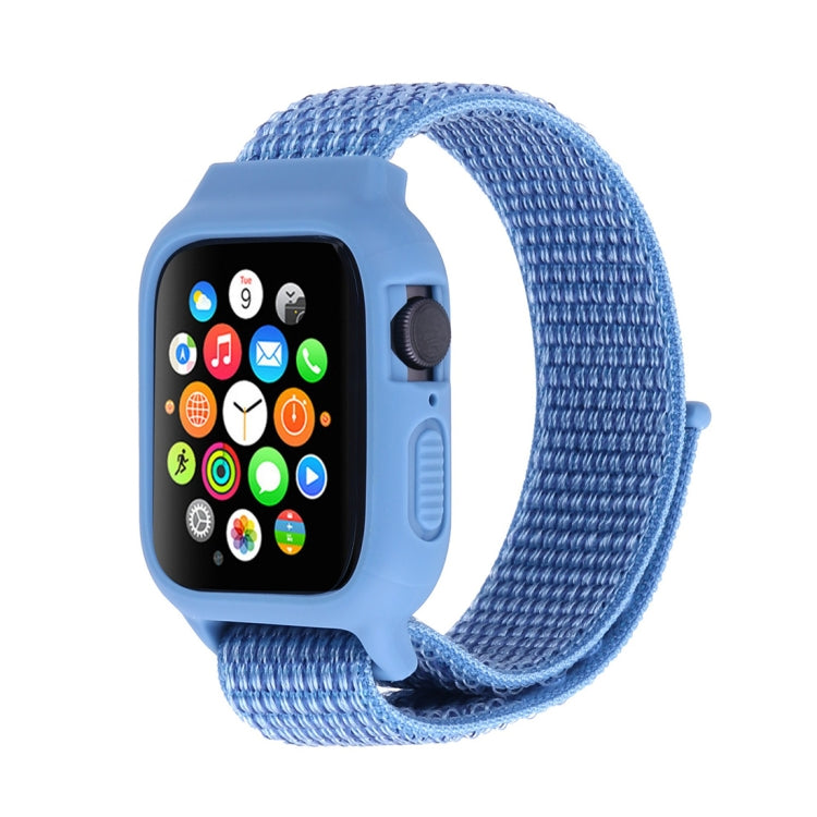 Nylon-Armband mit Klettverschluss für Apple Watch Ultra 49 mm &amp; Watch Ultra 2 49 mm / Series 10 46 mm / 9 &amp; 8 &amp; 7 45 mm / SE 3 &amp; SE 2 &amp; 6 &amp; SE &amp; 5 &amp; 4 44 mm / 3 &amp; 2 &amp; 1 42 mm