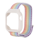 Nylon-Armband mit Klettverschluss für Apple Watch Ultra 49 mm &amp; Watch Ultra 2 49 mm / Series 10 46 mm / 9 &amp; 8 &amp; 7 45 mm / SE 3 &amp; SE 2 &amp; 6 &amp; SE &amp; 5 &amp; 4 44 mm / 3 &amp; 2 &amp; 1 42 mm