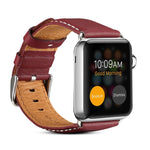 Denior Umweltfreundliches Luxus-Lederarmband für Apple Watch Series 10 42 mm / 9, 8 und 7 41 mm / SE 3, SE 2, SE 6, SE 5 und 4 40 mm / 3, 2 und 1 38 mm