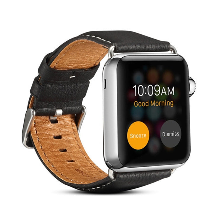 Denior Umweltfreundliches Luxus-Lederarmband für Apple Watch Series 10 42 mm / 9, 8 und 7 41 mm / SE 3, SE 2, SE 6, SE 5 und 4 40 mm / 3, 2 und 1 38 mm