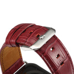 Denior Uhrenarmband aus Rindsleder mit Krokodilprägung für Apple Watch Ultra 49 mm &amp; Watch Ultra 2 49 mm / Series 10 46 mm / 9 &amp; 8 &amp; 7 45 mm / SE 3 &amp; SE 2 &amp; 6 &amp; SE 5 &amp; 4 44 mm / 3 &amp; 2 &amp; 1 42 mm