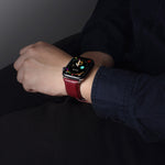 Denior Uhrenarmband aus Rindsleder mit Krokodilprägung für Apple Watch Ultra 49 mm &amp; Watch Ultra 2 49 mm / Series 10 46 mm / 9 &amp; 8 &amp; 7 45 mm / SE 3 &amp; SE 2 &amp; 6 &amp; SE 5 &amp; 4 44 mm / 3 &amp; 2 &amp; 1 42 mm