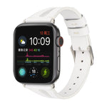 Schlichtes V-förmiges Lederarmband für Apple Watch Ultra 49 mm &amp; Watch Ultra 2 49 mm / Series 10 46 mm / 9 &amp; 8 &amp; 7 45 mm / SE 3 &amp; SE 2 &amp; 6 &amp; SE &amp; 5 &amp; 4 44 mm / 3 &amp; 2 &amp; 1 42 mm