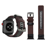 Nylon-Armband im Jeep-Stil mit Edelstahlschließe für Apple Watch Series 3, 2 und 1 (42 mm).