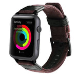 Nylon-Armband im Jeep-Stil mit Edelstahlschließe für Apple Watch Series 3, 2 und 1 (42 mm).
