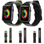 Nylon-Armband im Jeep-Stil mit Edelstahlschließe für Apple Watch Series 3, 2 und 1 (42 mm).