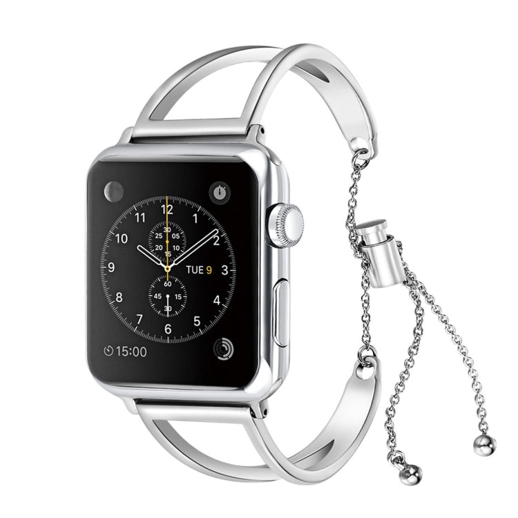 Metallarmband in V-Form mit Edelstahlschließe für Apple Watch Series 10 (42 mm), 9, 8 und 7 (41 mm), SE 3, SE 2, 6, SE, 5 und 4 (40 mm), 3, 2 und 1 (38 mm) und 7 (41 mm).