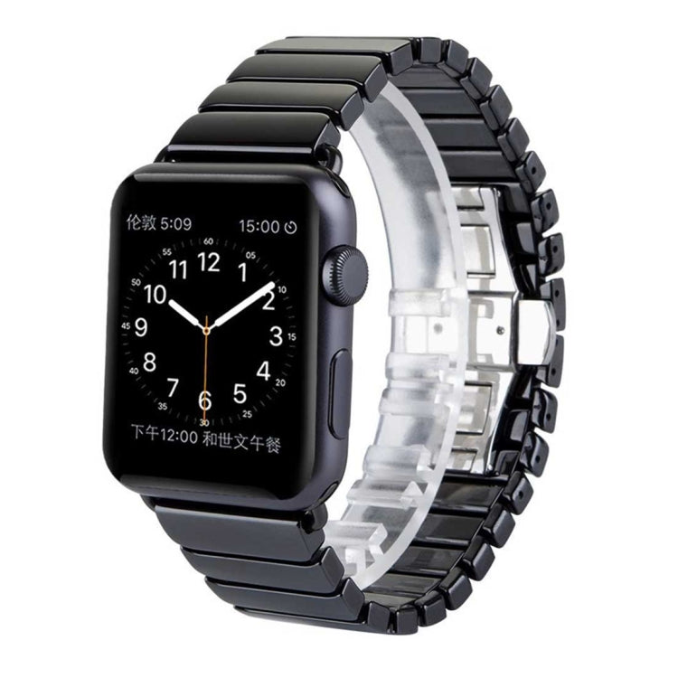 Für Apple Watch Ultra 49 mm &amp; Watch Ultra 2 49 mm / Series 10 46 mm / 9 &amp; 8 &amp; 7 45 mm / SE 3 &amp; SE 2 &amp; 6 &amp; SE 5 &amp; 4 44 mm / 3 &amp; 2 &amp; 1 42 mm: Zartes Keramikarmband, 42 mm