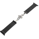 Für Apple Watch Ultra 49 mm &amp; Watch Ultra 2 49 mm / Series 10 46 mm / 9 &amp; 8 &amp; 7 45 mm / SE 3 &amp; SE 2 &amp; 6 &amp; SE 5 &amp; 4 44 mm / 3 &amp; 2 &amp; 1 42 mm: Zartes Keramikarmband, 42 mm