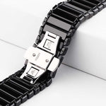 Für Apple Watch Ultra 49 mm &amp; Watch Ultra 2 49 mm / Series 10 46 mm / 9 &amp; 8 &amp; 7 45 mm / SE 3 &amp; SE 2 &amp; 6 &amp; SE 5 &amp; 4 44 mm / 3 &amp; 2 &amp; 1 42 mm: Zartes Keramikarmband, 42 mm