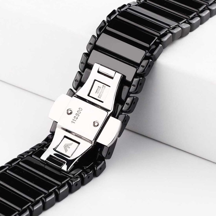 Für Apple Watch Ultra 49 mm &amp; Watch Ultra 2 49 mm / Series 10 46 mm / 9 &amp; 8 &amp; 7 45 mm / SE 3 &amp; SE 2 &amp; 6 &amp; SE 5 &amp; 4 44 mm / 3 &amp; 2 &amp; 1 42 mm: Zartes Keramikarmband, 42 mm