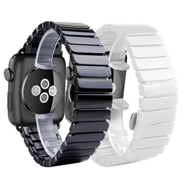 Für Apple Watch Ultra 49 mm &amp; Watch Ultra 2 49 mm / Series 10 46 mm / 9 &amp; 8 &amp; 7 45 mm / SE 3 &amp; SE 2 &amp; 6 &amp; SE 5 &amp; 4 44 mm / 3 &amp; 2 &amp; 1 42 mm: Zartes Keramikarmband, 42 mm