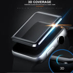 mocolo 0,33 mm 9H 3D Rundkanten-Schutzfolie aus gehärtetem Glas mit vollflächiger Verklebung für Apple Watch Series 6 / 5 / 4 / Watch SE 44 mm