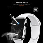 mocolo 0,33 mm 9H 3D Rundkanten-Schutzfolie aus gehärtetem Glas mit vollflächiger Verklebung für Apple Watch Series 6 / 5 / 4 / Watch SE 44 mm