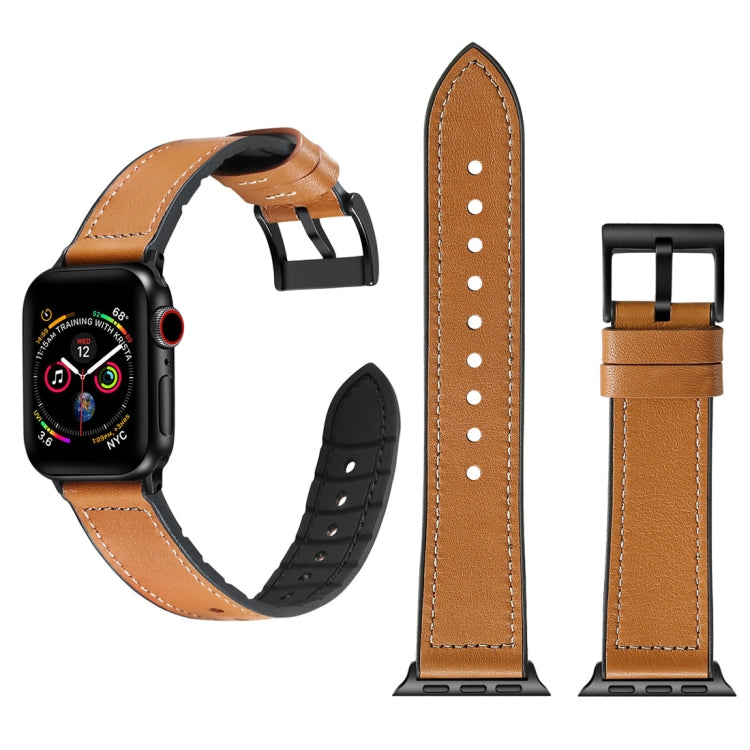 Einfarbiges TPU-Armband + Edelstahlarmband für Apple Watch Series 10 42 mm / 9, 8 und 7 41 mm / SE 3, SE 2, 6, SE 5 und 4 40 mm / 3, 2 und 1 38 mm und 40 mm