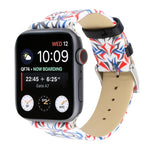 Echtleder-Uhrenarmband mit Dornenmuster für Apple Watch Ultra 49 mm &amp; Watch Ultra 2 49 mm / Series 10 46 mm / 9 &amp; 8 &amp; 7 45 mm / SE 3 &amp; SE 2 &amp; 6 &amp; SE &amp; 5 &amp; 4 44 mm / 3 &amp; 2 &amp; 1 42 mm, 44 mm