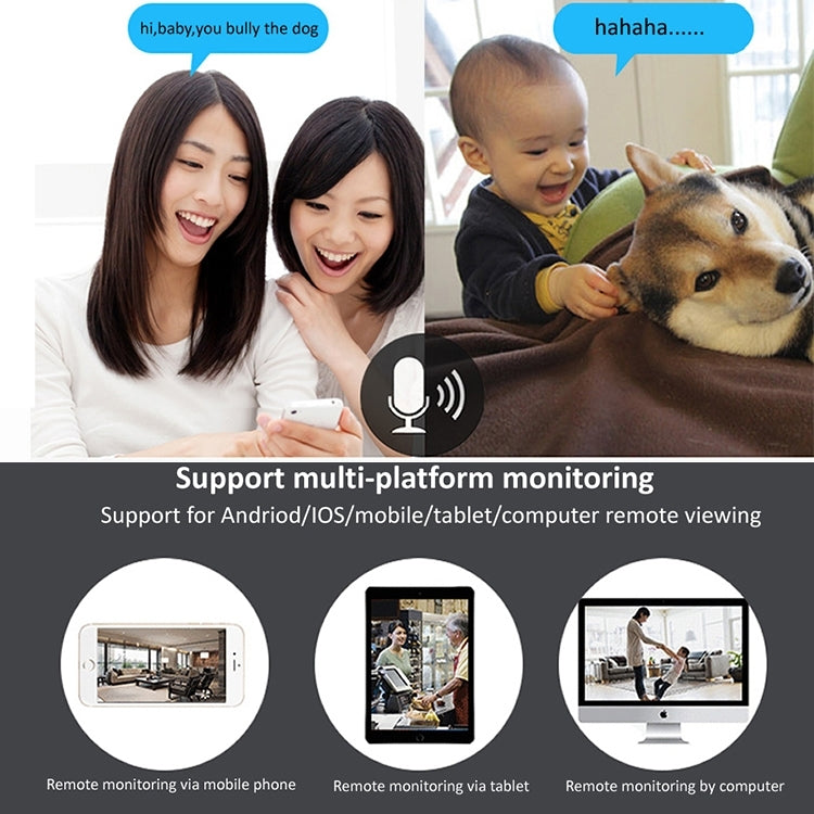 YH001 720P HD 1,0 MP WLAN-IP-Kamera, unterstützt Infrarot-Nachtsicht / Bewegungserkennung / App-Steuerung, AU-Stecker, YH001 720P