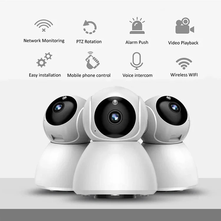 720P HD 1,0 MP WLAN-IP-Kamera, unterstützt Infrarot-Nachtsicht / Bewegungserkennung / App-Steuerung, EU-Stecker, 720P