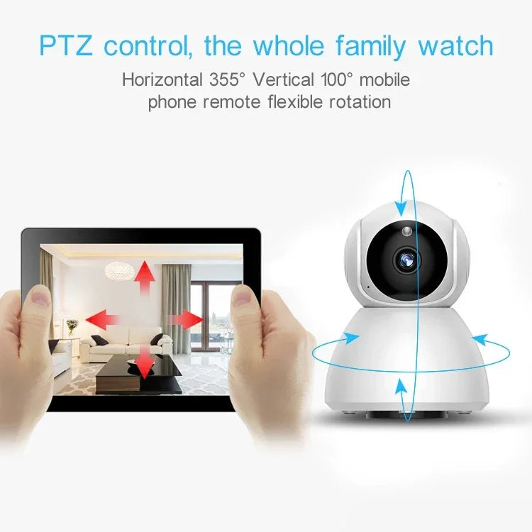 720P HD 1,0 MP WLAN-IP-Kamera, unterstützt Infrarot-Nachtsicht / Bewegungserkennung / App-Steuerung, EU-Stecker, 720P