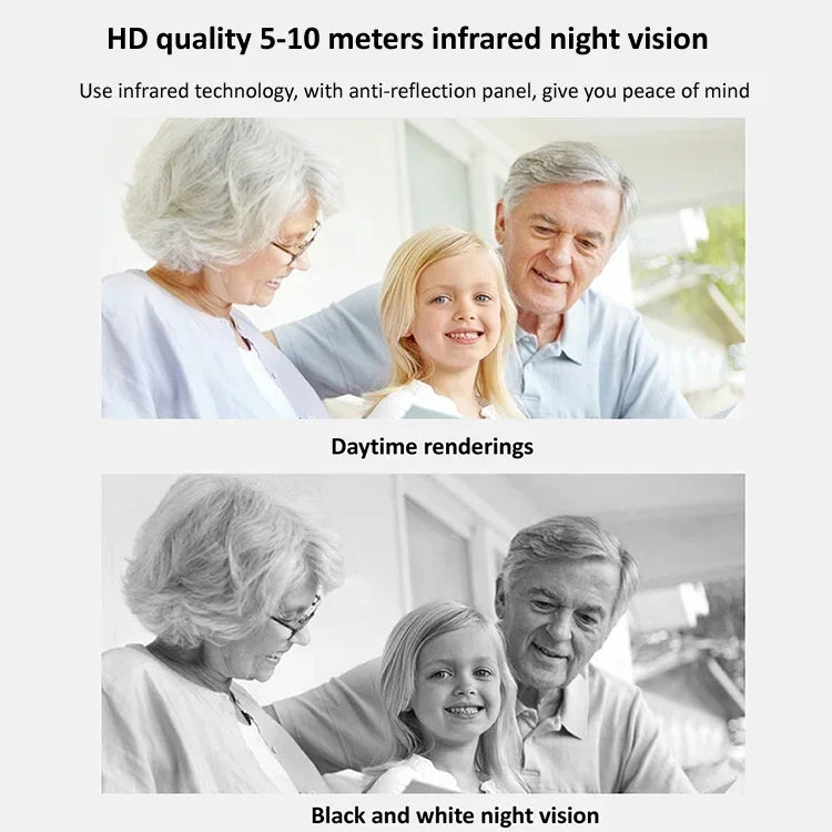 720P HD 1,0 MP WLAN-IP-Kamera, unterstützt Infrarot-Nachtsicht / Bewegungserkennung / App-Steuerung, EU-Stecker, 720P