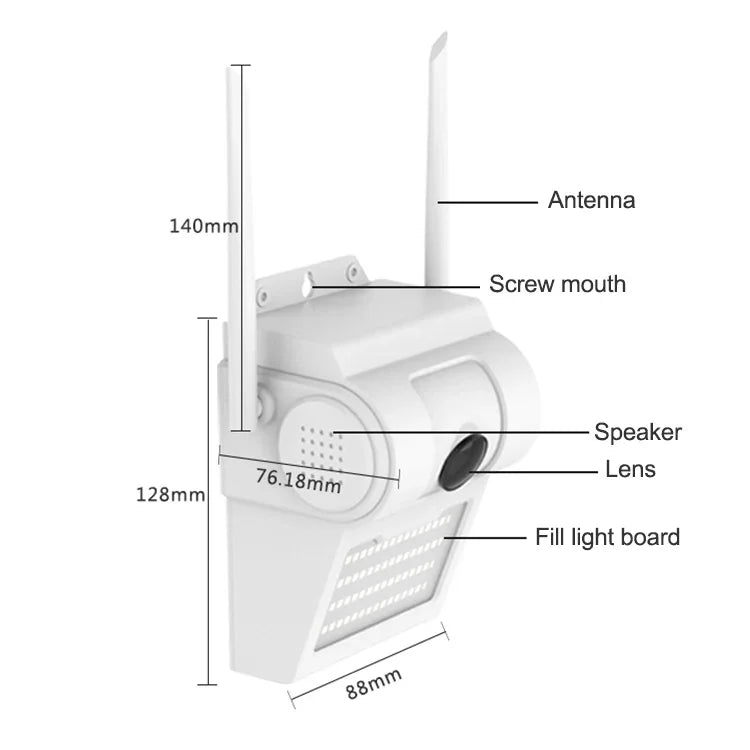 DP14 2,0 Megapixel 1080P HD Wandlampen-Smart-Kamera, unterstützt Vollfarb-Nachtsicht / Bewegungserkennung / Sprach-Gegensprechanlage / TF-Karte, AU-Stecker, DP14