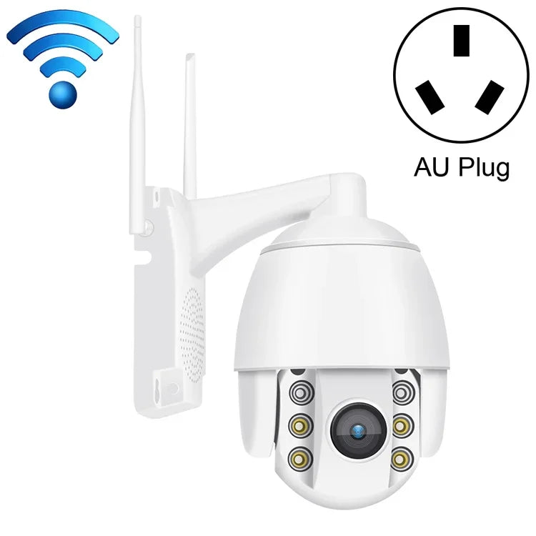 QX2 1080P HD 360°-Panorama-WLAN-Kamera für Tag und Nacht, Vollfarb-Bild, IP66 wasserdicht, unterstützt Bewegungserkennung, Zwei-Wege-Audio, TF-Kartensteckplatz, US-Stecker, WLAN-Version