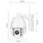 QX2 1080P HD 360°-Panorama-WLAN-Kamera für Tag und Nacht, Vollfarb-Bild, IP66 wasserdicht, unterstützt Bewegungserkennung, Zwei-Wege-Audio, TF-Kartensteckplatz, US-Stecker, WLAN-Version