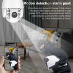 QX2 1080P HD 360°-Panorama-WLAN-Kamera für Tag und Nacht, Vollfarb-Bild, IP66 wasserdicht, unterstützt Bewegungserkennung, Zwei-Wege-Audio, TF-Kartensteckplatz, US-Stecker, WLAN-Version