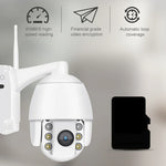 QX2 1080P HD 360°-Panorama-WLAN-Kamera für Tag und Nacht, Vollfarb-Bild, IP66 wasserdicht, unterstützt Bewegungserkennung, Zwei-Wege-Audio, TF-Kartensteckplatz, US-Stecker, WLAN-Version