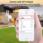 QX38 1080P WLAN-Überwachungskamera (HD) für den Außenbereich, Dome-Kamera, mit Nachtsichtfunktion, Zwei-Wege-Sprach- und Bewegungserkennung