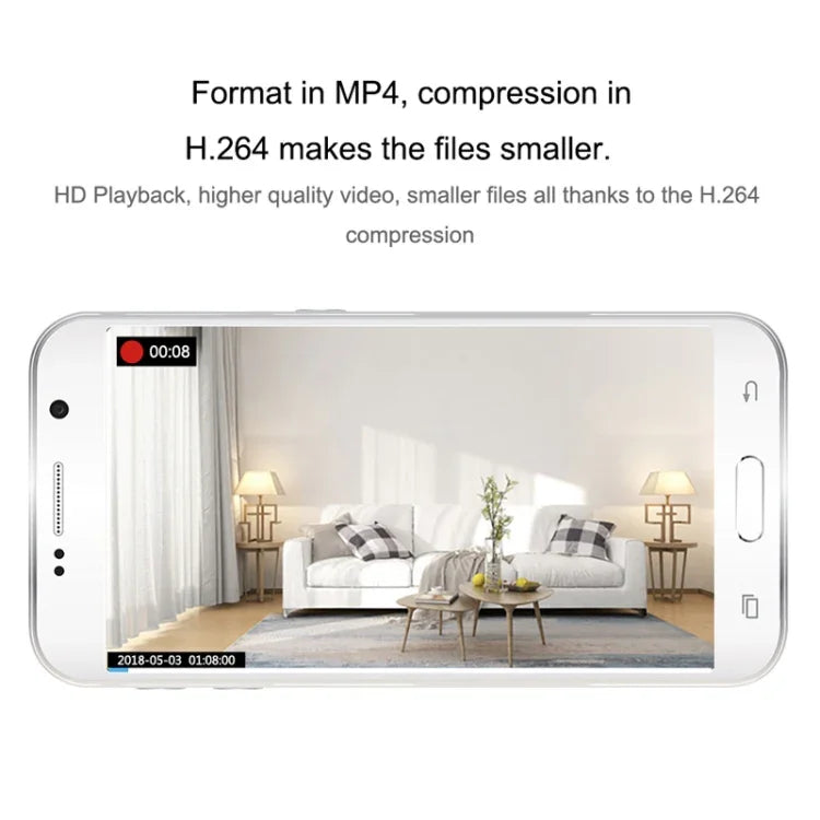 CAMSOY C9 HD 1280 x 720P 70 Grad Weitwinkel Drahtlose WLAN-Überwachungskamera, tragbar, intelligent, unterstützt Infrarot-Sichtfeld, Bewegungserkennung, Alarmfunktion, Loop-Aufnahme und zeitgesteuerte Aufnahme, C9