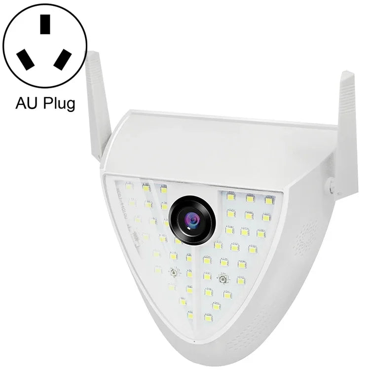 DP16 2,0 Megapixel 42 LEDs Gartenlicht-Smart-Kamera, unterstützt Bewegungserkennung / Nachtsicht / Sprach-Gegensprechanlage / TF-Karte, AU-Stecker, DP16